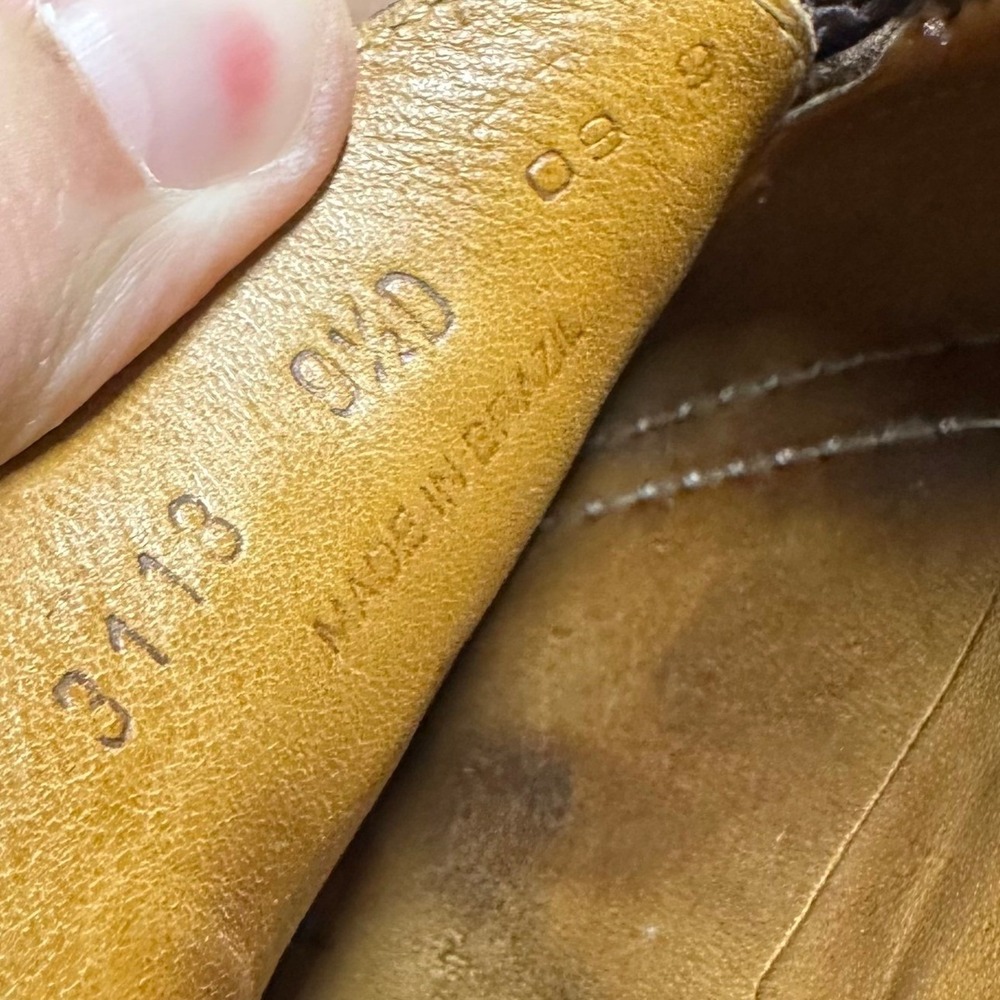 Cole Haan Country Mens 9.5 D Two Tone Croc Embossed Leather Penny Loafers 3118 - Picture 10 of 12